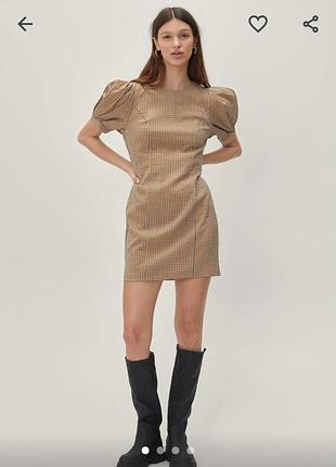 Платье в клетку nasty gal размер 6