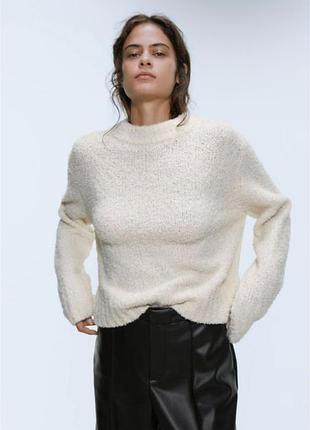 Светр жіночий zara оверсайз светр з вовною с