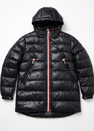 Пуховик moncler courcillon giubbotto черный оригинал (size 2 / m-l)