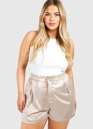 Шорти карго boohoo, атласні