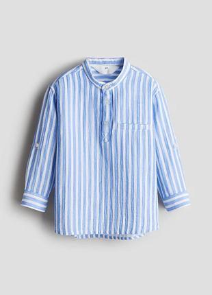 Натуральна дитяча сорочка  з мусліну h&m 4-5років