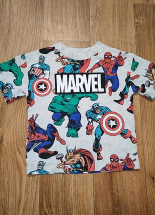 Яскрава футболка marvel h&m 1,5-2 роки зріст 92 см