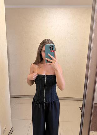 Корсет джинсовий zara