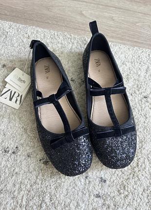 Туфлі балетки на дівчинку zara 34