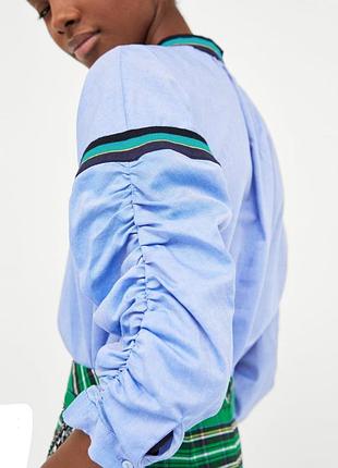 Стильна блакитна блуза zara