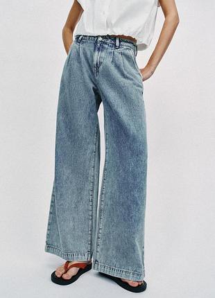 Широкі джинси zara - 34, 36, 38, 40