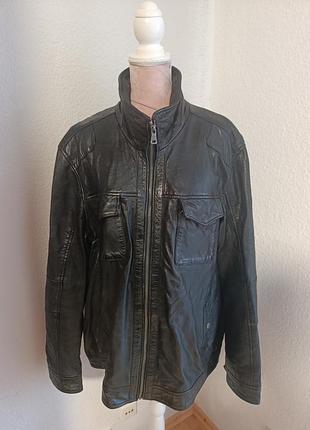 Шкіряна чоловіча куртка ross & cole (німеччина), розмір 60 / 3xl (натуральна шкіра)
