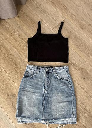 Спідничка джинсова h&m