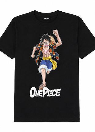 Футболка черная с принтом one piece