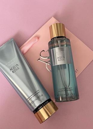 Парфумований набір косметики victoria'sу secret aqua kiss — міст та лосьйон (оригінал) 🌊