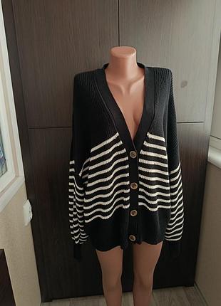 Стильный женск. кардиган хлопок 4xl-5xl