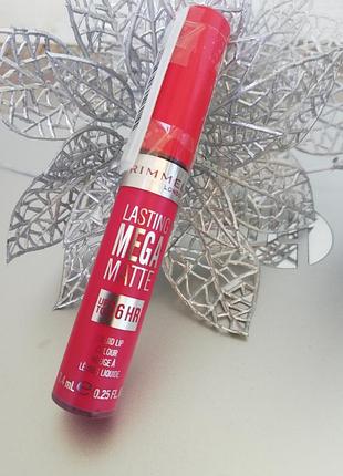 Помада для губ стойкая матовая rimmel lasting mega matte оттенок 910, помада жидкая матовая