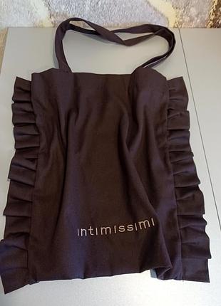 Коричневий шопер з рюшами від intimissimi