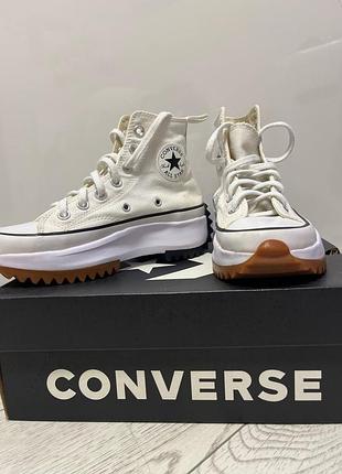 Кеди жіночі converse run star hike white 35 розмір