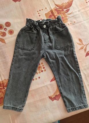 Джинси сірі zara 18-24m