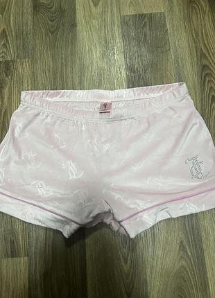 Велюрові шорти juicy couture ніжно-рожевого кольору