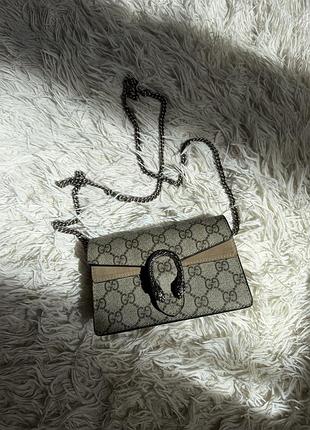 Сумка для жінок gucci dionysus gg supreme міні
