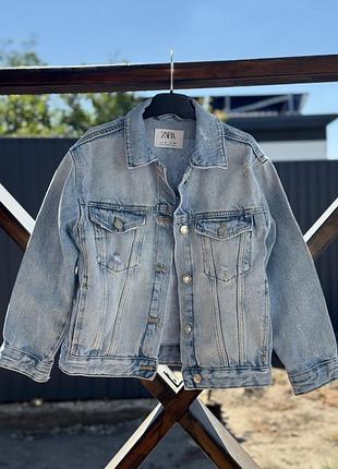 Джинсова куртка zara, 128