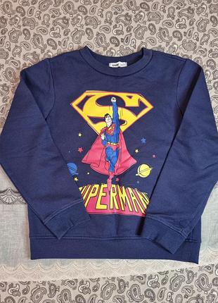 ​🚀 крутящий свитшот superman для мальчика от sinsay (р. 134)