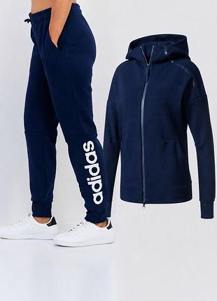 Adidas костюм спортивний жіночий синій худі z.n.e. та штани-джогери
