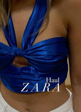 Сатиновый топ zara
