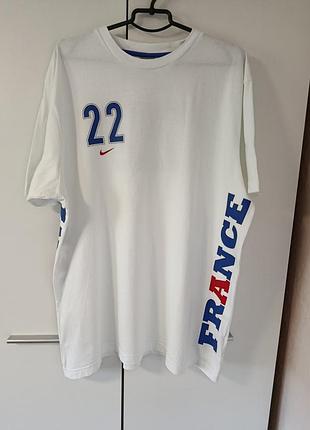 Винтажная футболка nike franck ribéry (франзия), легендарный игрок, размер xxl