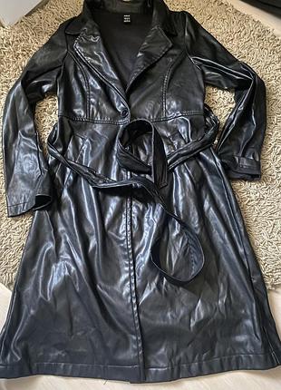 Плащ екошкіра shein