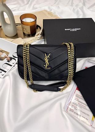 Yves saint laurent loulou black gold 24x15x7
