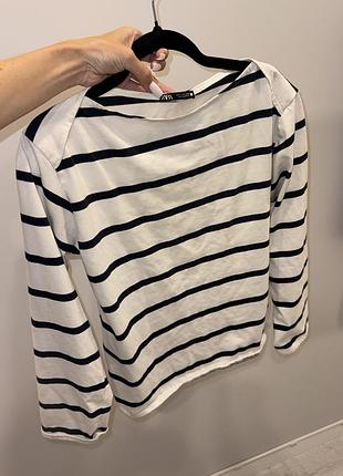 Кофта zara світшот в полоску кофточка дуже зручна