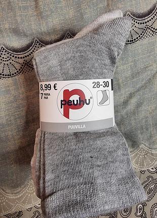 ​🧦 hовый набор детских носков peuhu (7 пар) - размер 28-30