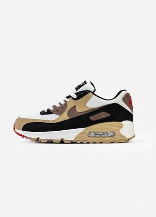 Женские кроссовки nike air max 90 light british tan khaki / smb+ 🔗