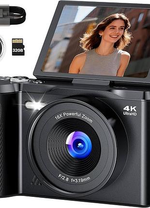 Oiaalar dc11 4k ultra hd цифровой фотоаппарат 56 мп, 16x zoom — легкое б/у
