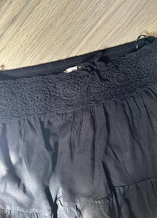 Pull&bear юбка черная s 3