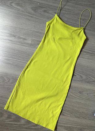 Zara яркое мини платье р.s
