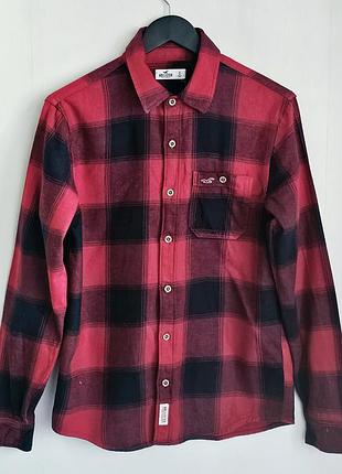 Рубашка фланелев в клетку hollister.