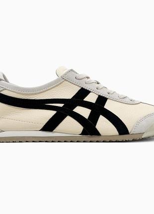 Жіночі кросівки asics onitsuka tiger mexico 66 beige/black / smb+ 🔗