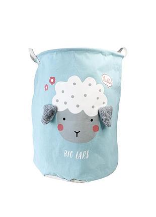 Корзина для игрушек и белья "big ears овечка" mgz-1009(blue) 50 х 40 см