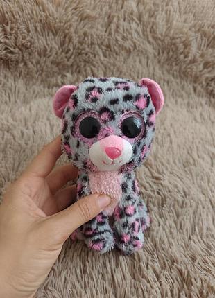 Мягкая игрушка глазистик ty beanie boo's леопард tasha