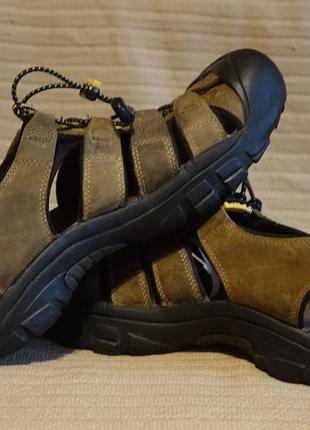 Мощные кожаные трекинговые мужские сандалии keen newport waterproof 44 1/2 р. ( 29 см.)