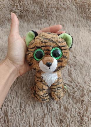 М'яка іграшка тигр глазастик beanie boos ty tiggy the tiger (тигря тіггі)