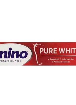 Зубна паста 100мл pure white тм sanino