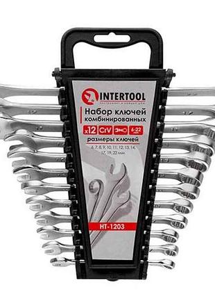 Набор ключей комбинированных, 12шт. 6-22мм ht-1203 тм intertool