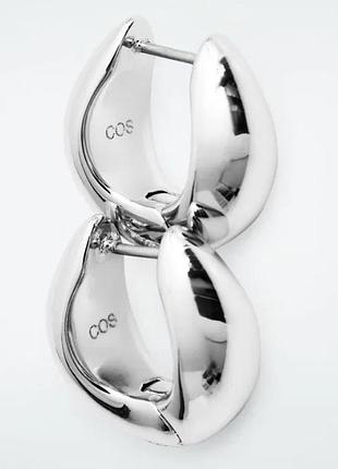 Миниатюрные изогнутые серьги-кольца cos