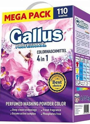 Пральний пор professional 4в1 6,05кг color картон тм gallus