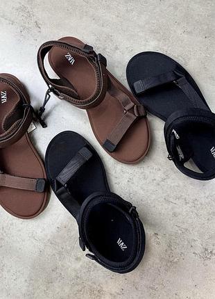 Босоніжки zara спортивні, тренд, сандалі