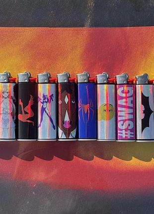 Flamory.glow кастомна голографічна запальничка bic / кастомная голографическая зажигалка