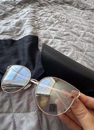 Окуляри guess gu7733 28f, рожеве золото, cat-eye/butterfly