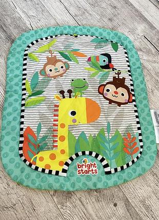 Новий м'який дитячий розвивальний килимок bright starts giggle safari prop mat.