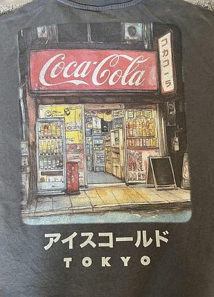 Футболка чоловіча coca-cola tokyo ice cold сіра 2xl