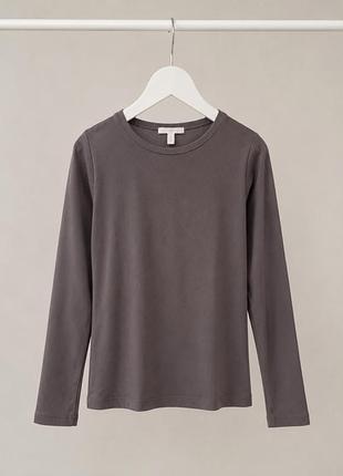 Жіночий графітовий лонгслів масло h&m